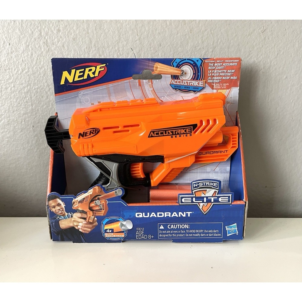 NEW NERF Accustrike‎ Series Quadrant N-Strike Elite Pistol Dart Gun Blaster Toy